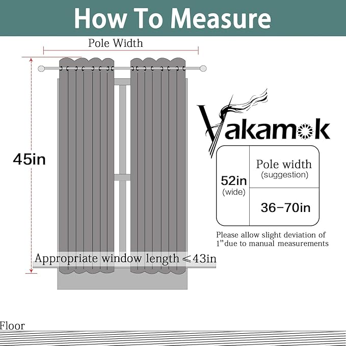 Yakamok Room Darkening Blackout Curtains - Image 6