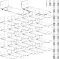 Treela 30 Pack Floating Shoe Wall Displays Shelf, Rectangular, 8x2x3 in