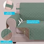 U-NICE HOME Large Sofa Cover Reversible Couch Cover - Image 3