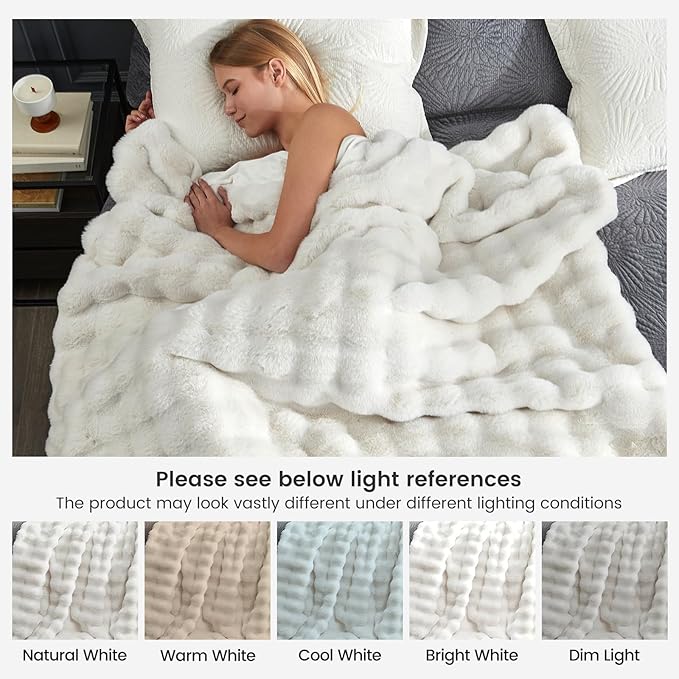 Cozy Bliss Faux Fur Throw Blanket - Image 9