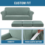 H.VERSAILTEX 4 Piece Stretch Sofa Covers - Image 4