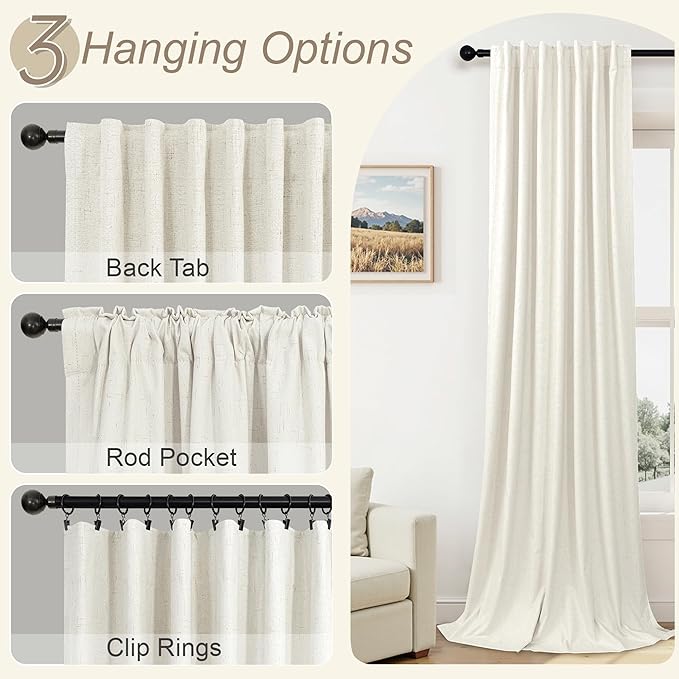Extra Wide 70 Inch Blackout Curtains 96 Inches Long - Image 6