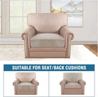 H.VERSAILTEX Velvet Stretch Couch Cushion Cover Plush Cushion Slipcover - Image 3