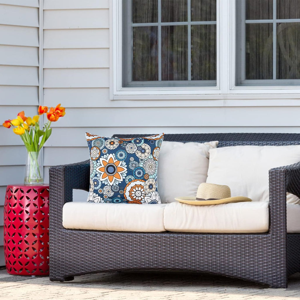 JMGBird Outdoor Throw Pillows Waterproof Outdoor Pillow Covers with Inserts