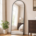 DUMOS 64"x21" Arched Full Length Mirror with Stand, Full Body Floor Mirror