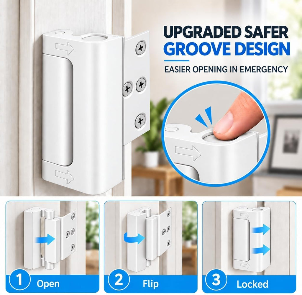 Home Security Door Locks for Front Door Reinforcement Lock Child Safety