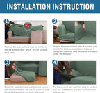 H.VERSAILTEX 4 Piece Stretch Sofa Covers - Image 6