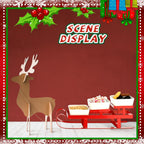 4 Pcs Christmas Sleigh Serving Dish 3 Tiered Ceramic Serving Bowl, Classic