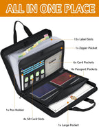 onvvippiv Important Document Organizer Folio Accordion File Organizer