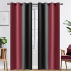 SimpleHome Ombre Room Darkening Curtains 84 inches Length - Image 2