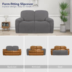 PureFit Super Stretch Loveseat Recliner Sofa Couch Cover - Image 4