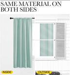 NICETOWN Kitchen Curtains, Short Blackout Curtains & Drapes, Aqua Blue - Image 5