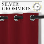 NICETOWN Home Decorations Thermal Insulated Solid Grommet Top Blackout Living - Image 3