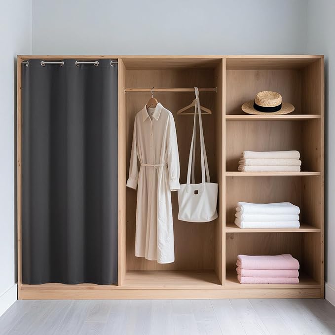 Joydeco Blackout Door Curtain for Doorway Privacy 84 Inches Long, Grommet - Image 3