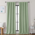 Simplebrand Ava Light Green Blackout Curtains by Simplebrand