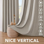 H.VERSAILTEX Linen Curtains 100% Blackout Curtains - Image 7