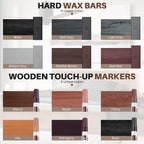 Laminate Floor Repair Kit, 6PCS Vinyl Floor Wax with 6PCS Wood Touch Up Markers, Fix Scratches, Stains, Cracks, Holes