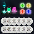 AHIIER 12 PCS Led Coasters for Drink, Bar Coaster Led Bottle Sticker Lights