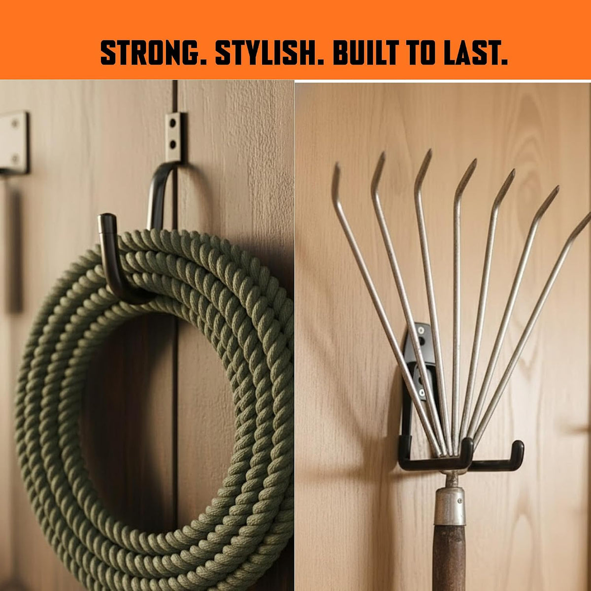 20 Pack Heavy Duty Garage Hooks, Wall Mounted Tool Hangers