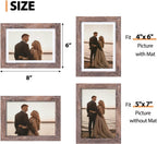 Fixwal 5x7 Picture Frames Set of 5 with Tempered Glass, MDF, Multicolor