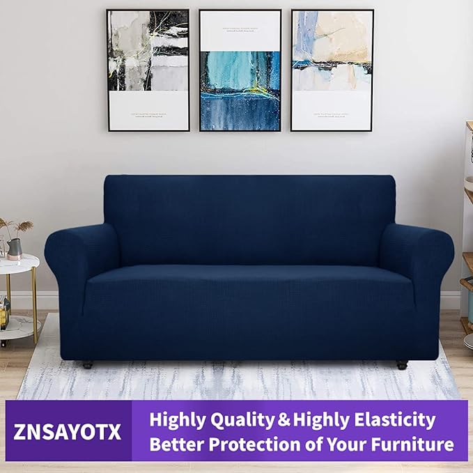 ZNSAYOTX Super Stretch Couch Cover Universal Sofa Covers - Image 5