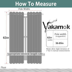 Yakamok Blackout Curtains Room Darkening Thermal Insulated Window Panels - Image 7