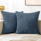 MIULEE Blue Decorative Throw Pillow Covers 16x16 Inch by MIULEE