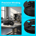 KALLORY 2pcs Printer Cord Storage Reel Capacity Electric Extension Cable Organizer Efficient Wire Management for Home Studio and School Use