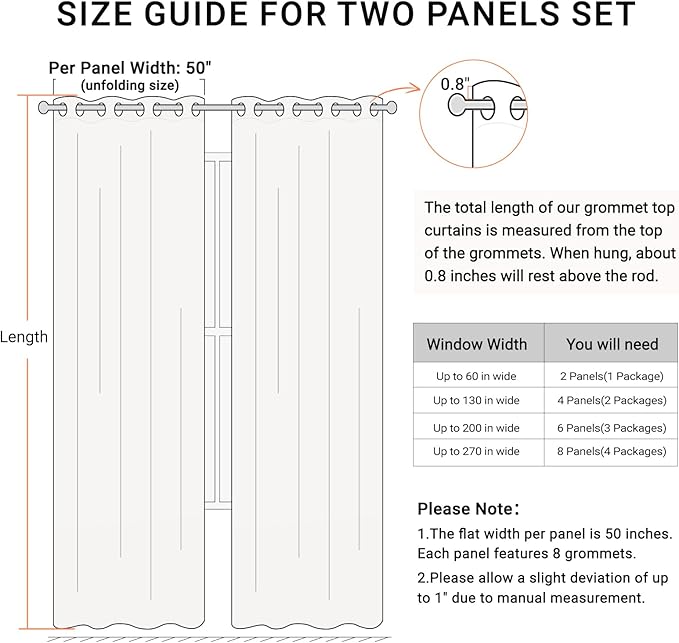 100% Blackout Shield Linen Blackout Curtains - Image 9
