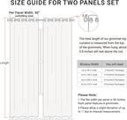 100% Blackout Linen Curtains 50" W x 84" L 2 Panels Set, Thermal Insulated Full - Image 9