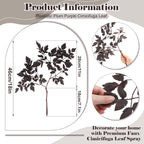 Lyrow 6 Pack 18 Inches Fall Stem Artificial Cimicifuga Plum Leaf Spray