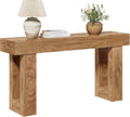 LITTLE TREE 63 Inches Long Console Table for Entryway, Sofa Table Behind Couch, Wooden Entry Table Foyer Hallway Tables, Farmhouse Console Sofa Tables for Living Room, Oak Color