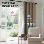 Joydeco Blackout Curtains 95 Inch Length 2 Panels Set, Thermal Insulated Long - Image 4