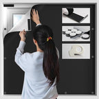 BKSAI 100% Blackout Window Cover, Portable Magnetic Black Out Curtains by BKSAI