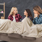 Buryeah 12 Pcs Flannel Throw Blanket Bulk 50 x 60 in Sleepover Blanket Outdoor - Image 4