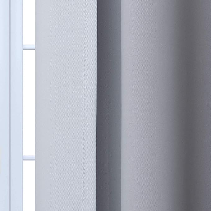 Yakamok Light Blocking Ombre Curtains, Room Darkening Grommet Window Drapes - Image 7