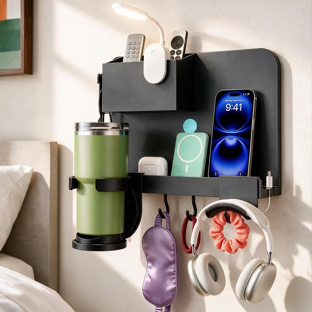 Floating Shelves for Bedside Shelf, Bedside Wall Shelf for Bedroom