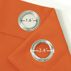 LEMOMO Blackout Curtains 52 x 90 Inch Long Orange Curtains Set of 2 Panels Room - Image 5