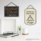 Harry Potter Double Sided Hanging Wood Wall Decor