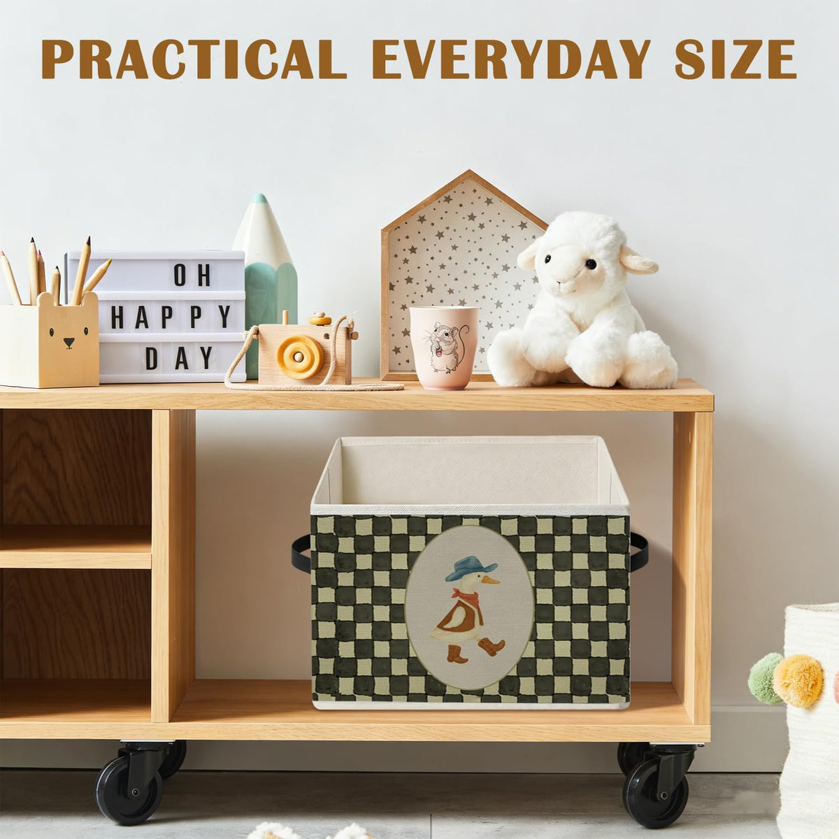 Goose Nursery Decor,Western Goose Storage Bins Box