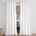 NICETOWN Rustic Linen 144 inch Long Curtains by NICETOWN