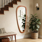 WallBeyond Asymmetrical Mirror, Irregular Mirror Full Length, Boho Wall Mirrors Decorative for Bedroom Living Room Entryway Hall, Mid Century Modern Decor 48" H x 22" W