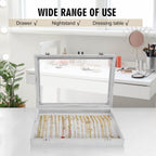 Siveit Necklace Organizer Box Premium 20 Hooks Necklace Display Jewelry Tray with Transparent Lid Jewelry Necklace Display Box for Necklace Pendants Suitable for Women and Girls (Grey)