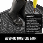 GORILLA GRIP 100% Waterproof All-Season WeatherMAX Doormat, US Designed Natural - Image 4