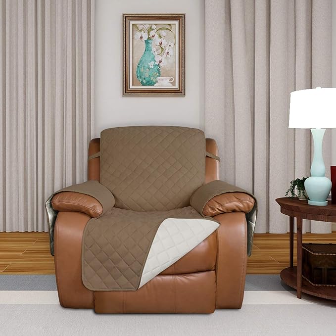 PureFit Reversible Quilted Sofa Cover, Water Resistant Slipcover Furniture - Image 2