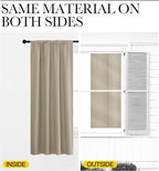 NICETOWN 2 Panels Blackout Curtains, Rod Pocket Thermal Insulated Drapes 84 - Image 3