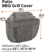 Classic Accessories Ravenna Water-Resistant 59 Inch BBQ Grill Cover for Weber Genesis