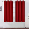 LEMOMO Red Blackout Curtains 34 x 63 Inch Length/Set of 2 Curtain by Lemomo