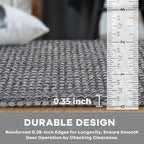 KOZYFLY Washable Area Rug 5x7 ft Rubber Backed Non Slip Rugs - Image 4
