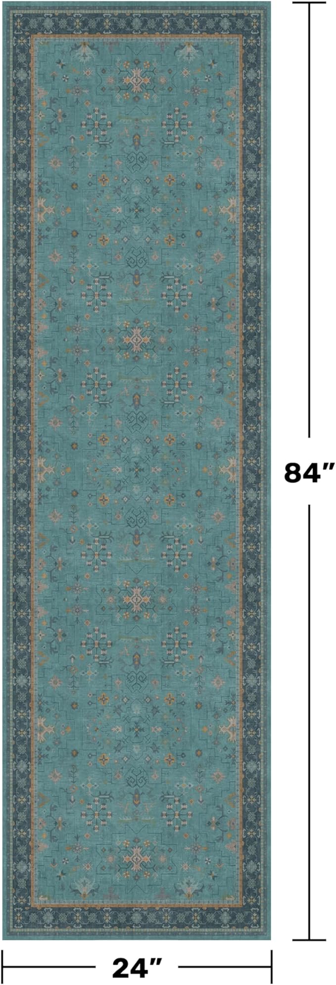 Hazo Haus Boho 2x7 Long Non Slip Kitchen Rug Runner - Image 2